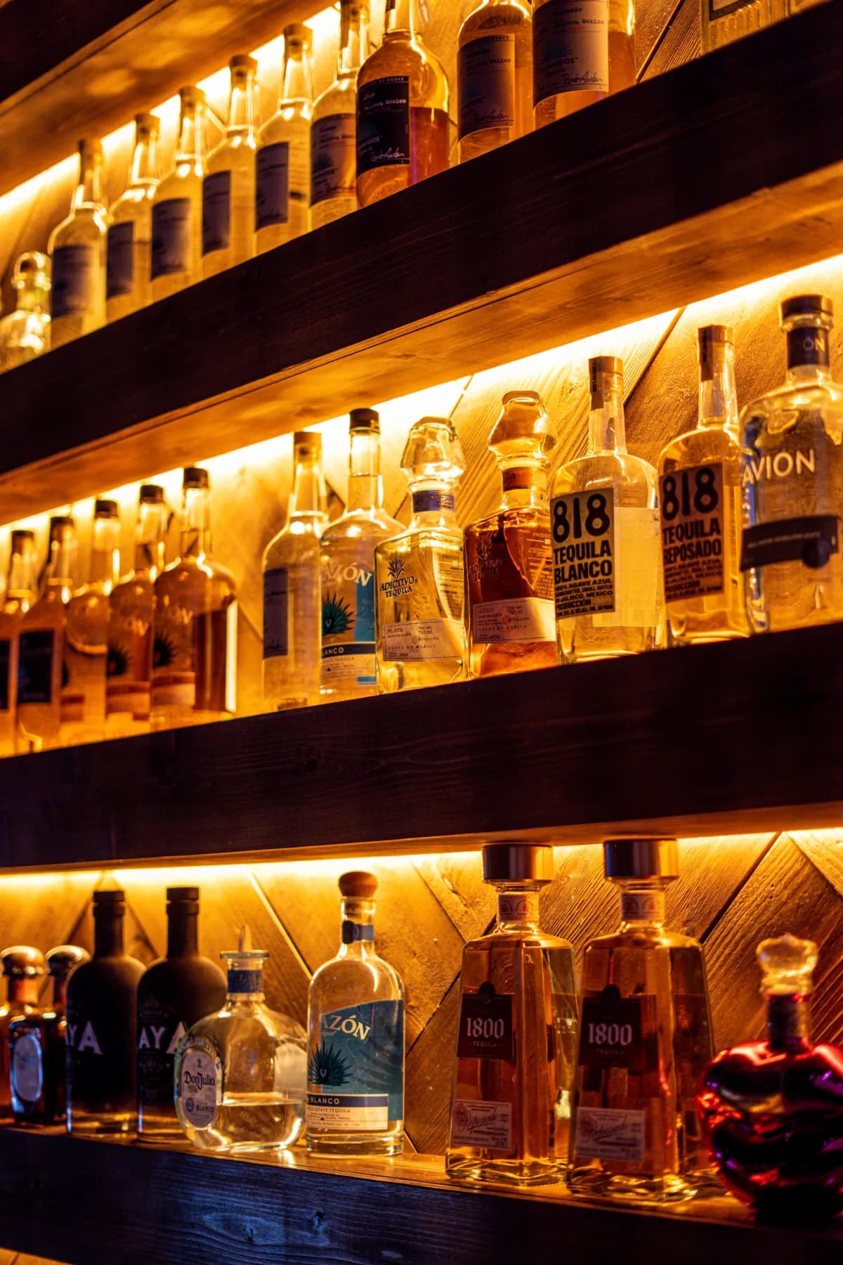 Zocalo tequila and mezcal selection